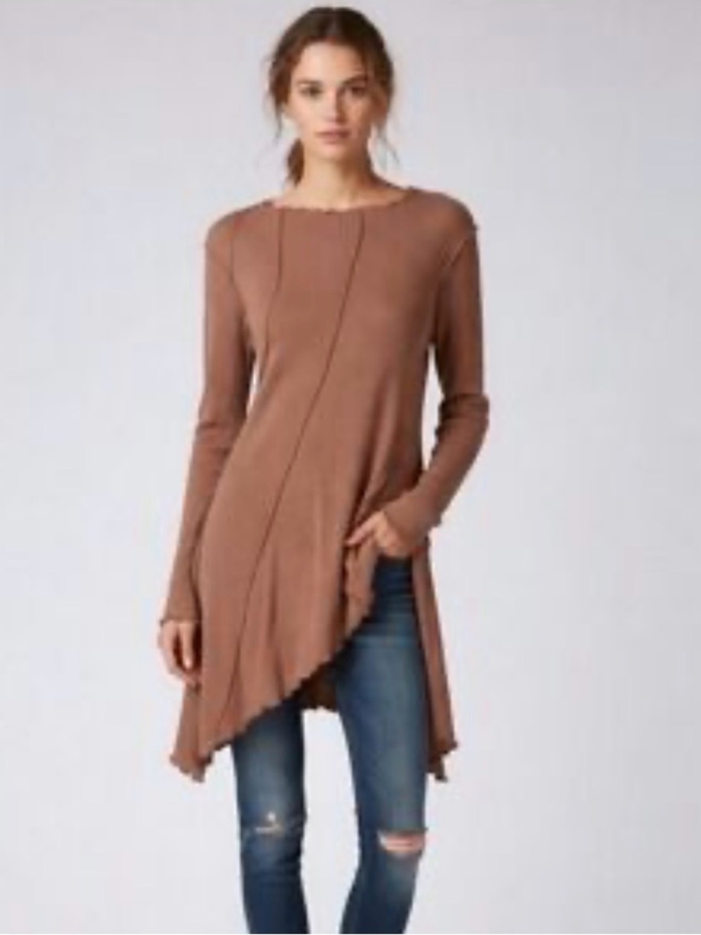 We The Free x FP Asymmetrical Swing Tunic M